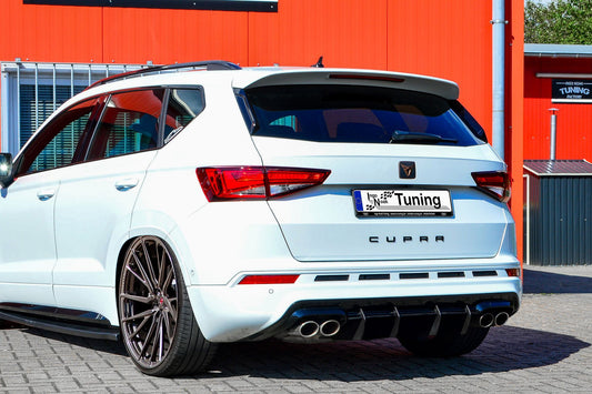 Gefräster Heckansatz Cupra Ateca 5FP Bj.: 2018-2020 Schwarz Matt