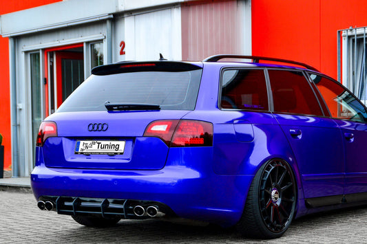 Gefräster Heckansatz Audi S4 / B7 Bj.:2004-2009 Schwarz Matt