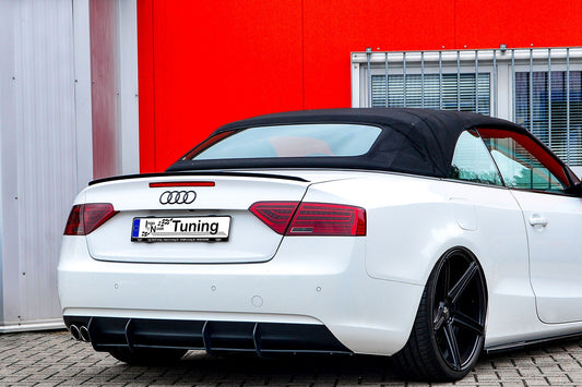 Gefräster Heckansatz Audi A5 / B8 Facelift Ab Bj.:2011-2016 Schwarz Matt
