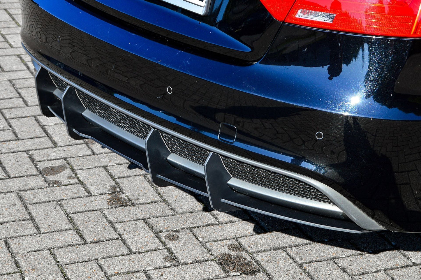 Gefräster Heckansatz Audi A5 / B8 S-Line Bj.:2011-2017 Schwarz Matt
