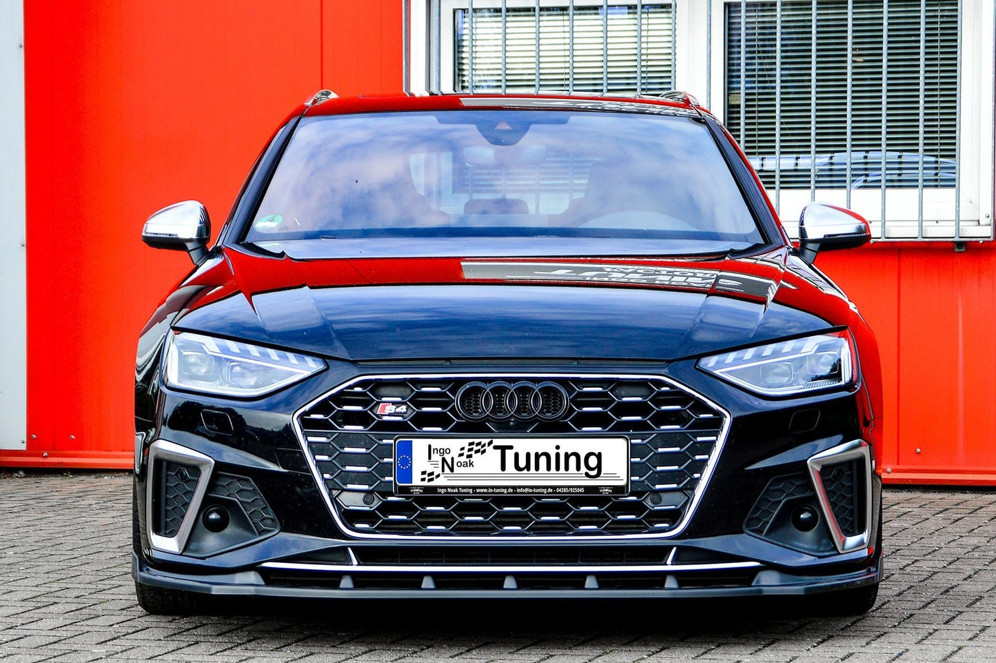 CUP Frontspoilerlippe ABS mit Seitenwing Audi A4 Facelift, B9 8W Carbon