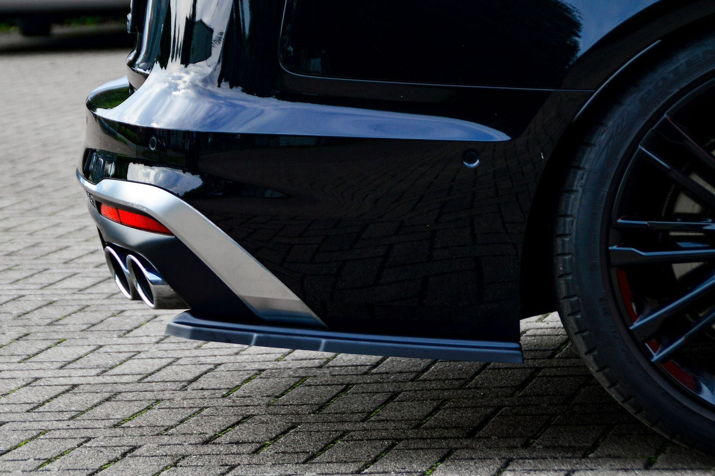 Heckansatz Seitenteile ABS Audi S4, B9, 8W Facelift ab Bj.:2019- Carbon