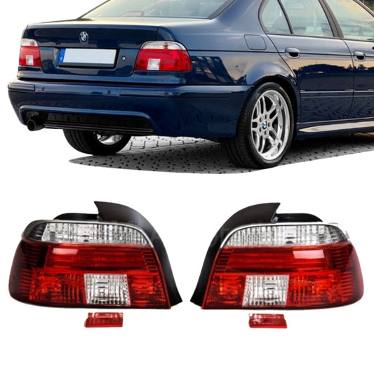 Rückleuchten Klarglas Facelift Rot Weiß 1308 BMW 5er E39 Limousine 11/1995 - 09/2000