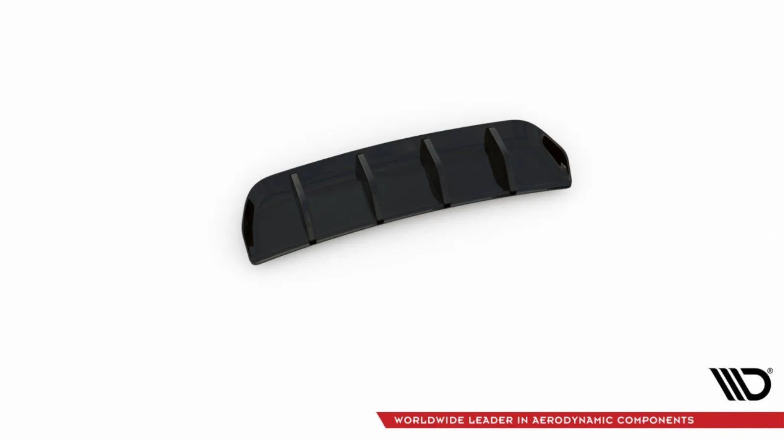 MAXTON Diffusor Heck Ansatz für Volkswagen Tiguan R Mk2 Facelift 2020- schwarz Hochglanz