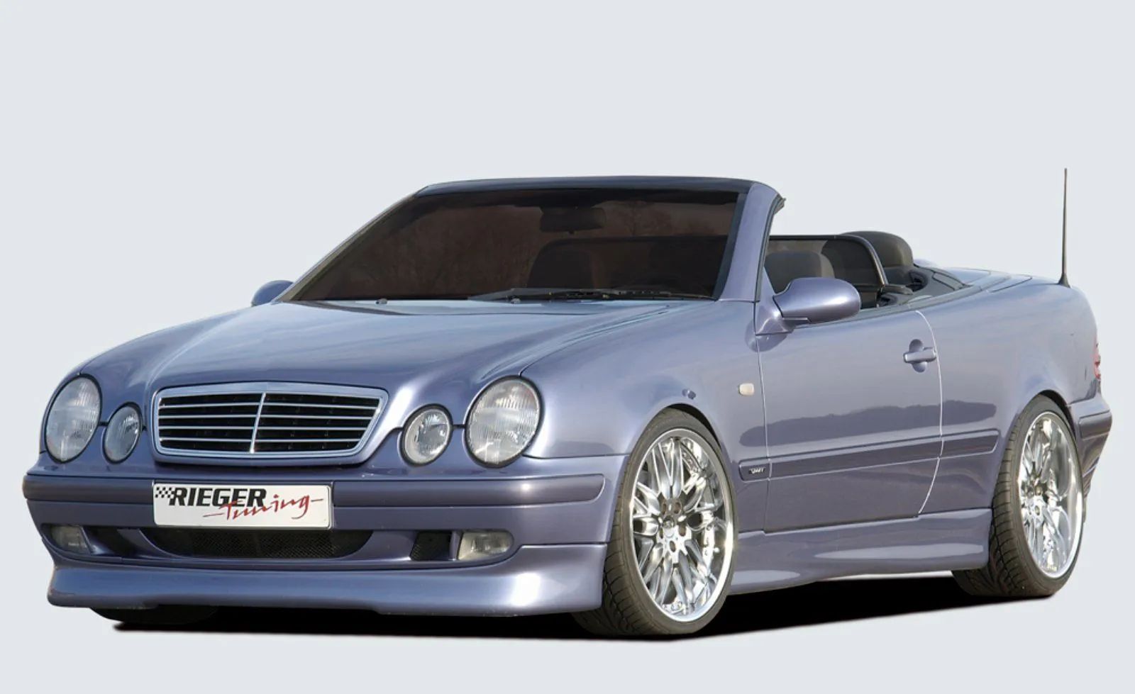 Rieger Spoilerlippe 71001 Elegance Avantgarde 03- CLK (W208) Cabrio Coupe Unterbau ABS