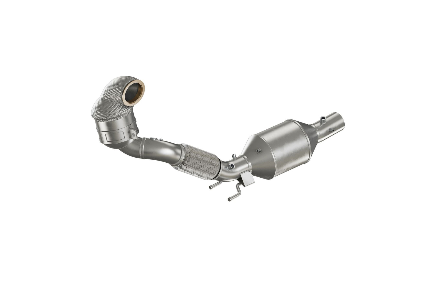 Friedrich Motorsport 89>>>76mm Downpipe mit 200 Zellen HJS Sport-Kat. und OPF