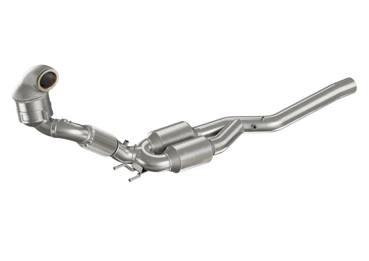 Friedrich Motorsport 89>>>76mm Downpipe mit 200 Zellen HJS Sport-Kat. und OPF