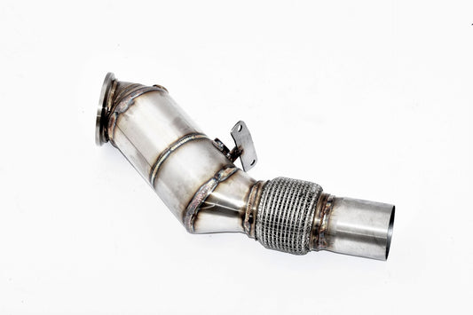 Friedrich Motorsport 90>>>76mm Downpipe mit 200 Zellen Sport-Kat. Edelstahl