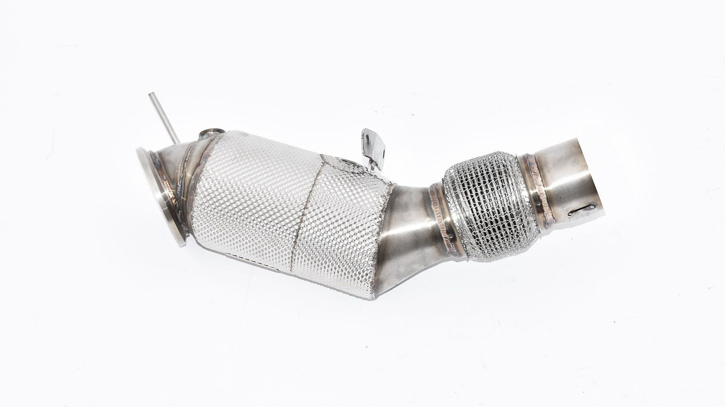 Friedrich Motorsport 90>>>76mm Downpipe mit 200 Zellen Sport-Kat. Edelstahl