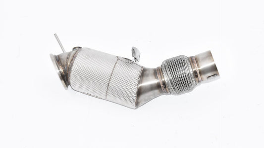 Friedrich Motorsport 90>>>76mm Downpipe mit 200 Zellen Sport-Kat. Edelstahl