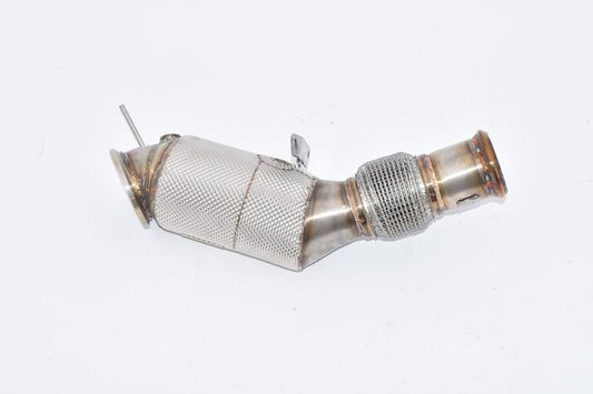 Friedrich Motorsport 90>>>76mm Downpipe mit 200 Zellen Sport-Kat. Edelstahl