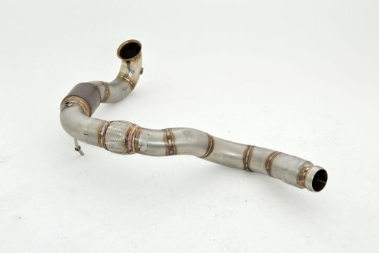 FMS 90mm Downpipe mit 200 Zellen HJS Sport-Kat. Edelstahl