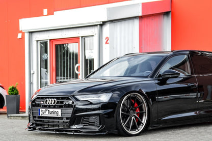 CUP Frontspoilerlippe ABS mit Seitenwing Audi A6 + S6 Typ C8, 4K Carbon
