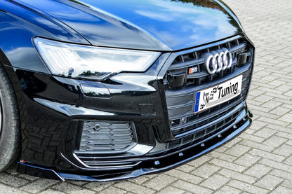 CUP Frontspoilerlippe ABS mit Seitenwing Audi A6 + S6 Typ C8, 4K Carbon