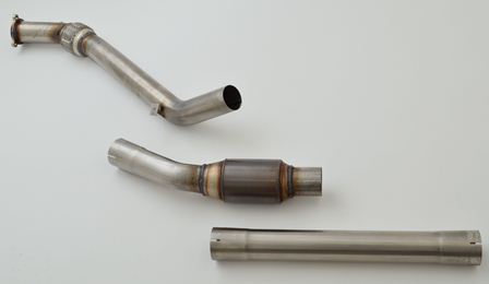 Friedrich Motorsport 70mm Downpipe mit 200 Zellen Sport-Kat. Audi A6 4B Frontantrieb