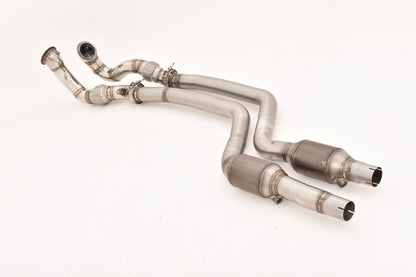 FMS 2x70mm Downpipe mit 200 Zellen Sport-Kat. Edelstahl