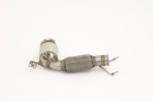 Friedrich Motorsport 70mm Downpipe mit 200 Zellen Sport-Kat. Edelstahl