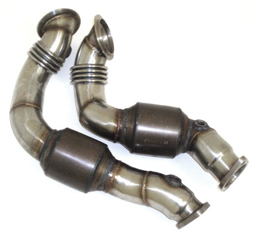 FMS 2x70mm Downpipe-Satz mit 200 Zellen HJS Sport-Kat. Edelstahl