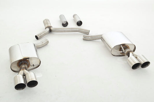 FMS 76mm Duplex-Sportendschalldämpfer Audi A5 B8 Sportback Frontantrieb und Quattro