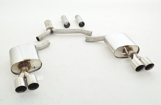 FMS 76mm Duplex-Sportendschalldämpfer Audi A5 B8 Sportback Frontantrieb und Quattro