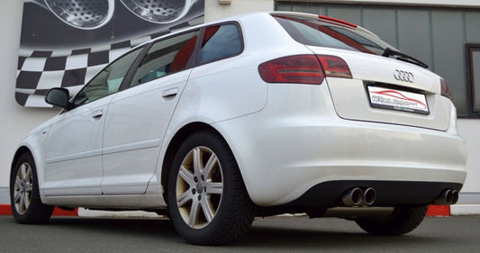 FMS Duplex Sportendschalldämpfer Audi A3 8P Sportback