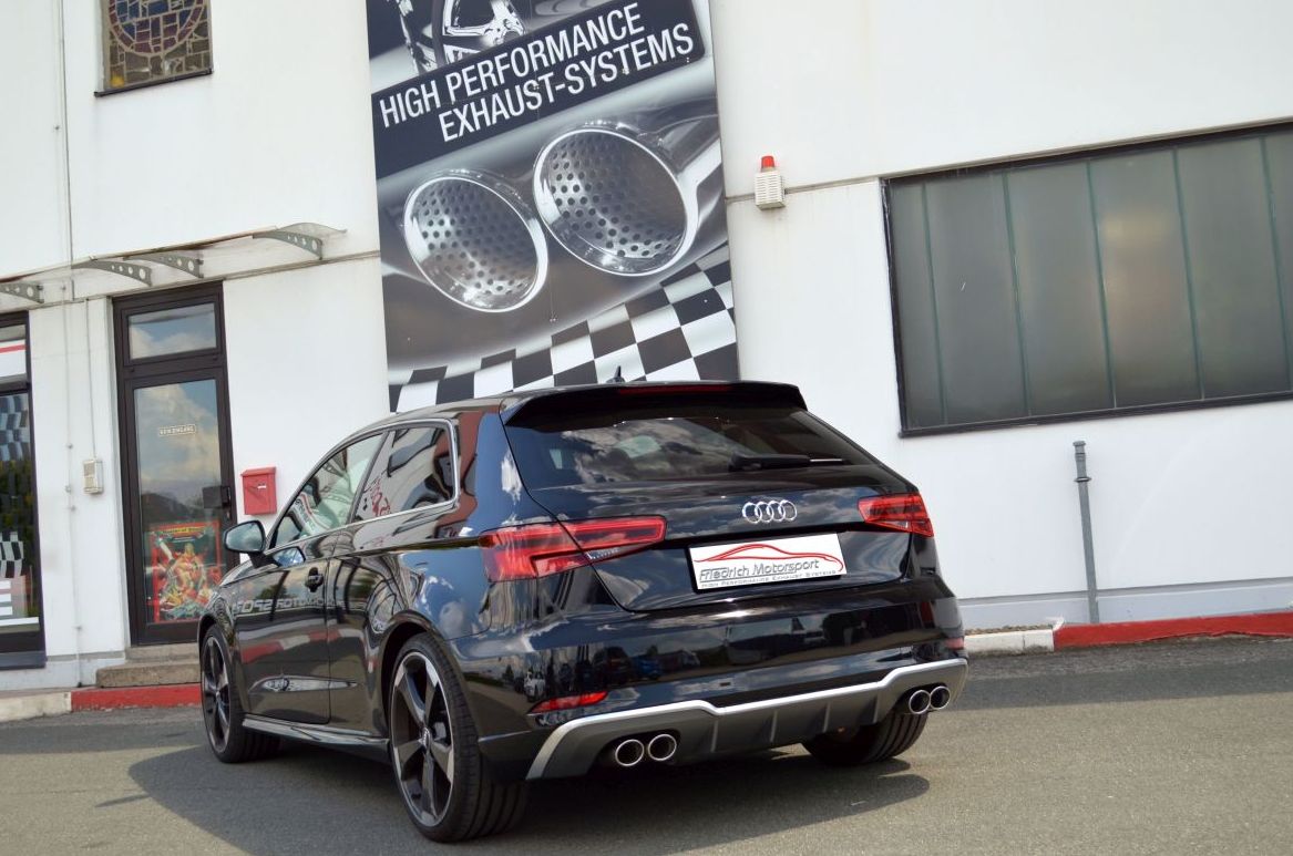 FMS Duplex Sportendschalldämpfer Audi A3 8V 3-Türer Frontantrieb
