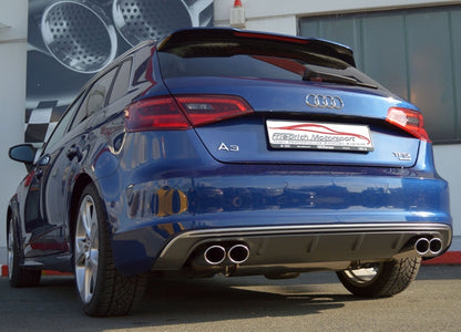FMS 76mm Duplex-Sportendschalldämpfer Audi A3 8V Sportback Quattro