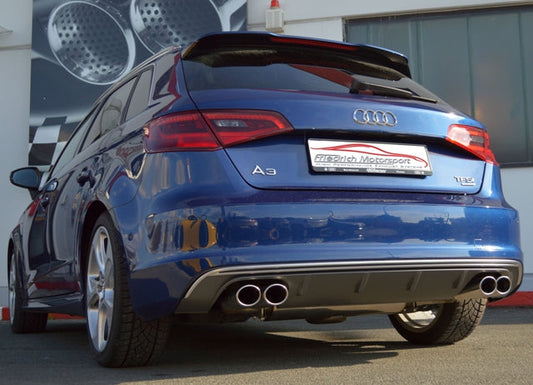 FMS 76mm Duplex-Sportendschalldämpfer Audi A3 8V Sportback Quattro