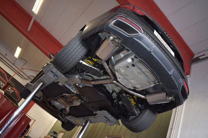 Friedrich Motorsport 76mm Duplex-Sportendschalldämpfer Audi A4 B9 (B8/8W) Frontantrieb