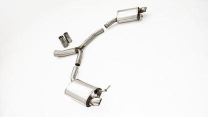 Friedrich Motorsport 76mm Duplex-Sportendschalldämpfer Audi A5 B9 (F5/B8) Coupe und Cabrio