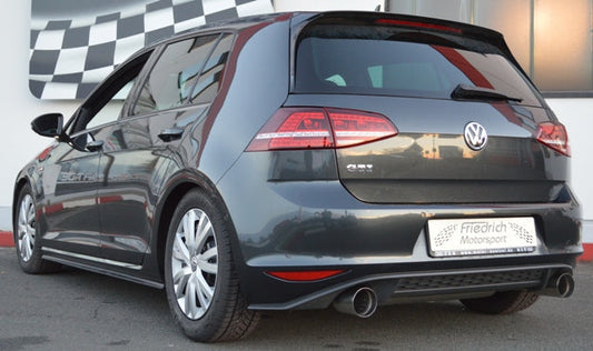 FMS 3 Zoll (76mm) Duplex Sportendschalldämpfer VW Golf VII GTI