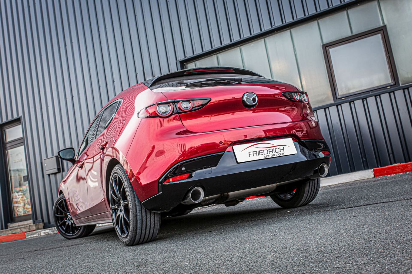 Friedrich Motorsport Duplex-Sportendschalldämpfer Mazda 3 (BP) 5-Türer
