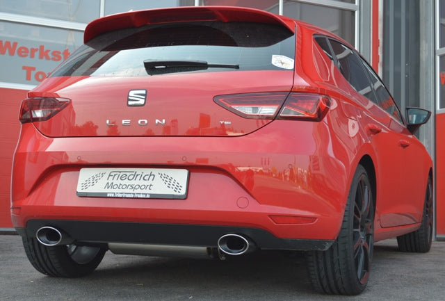 FMS 76mm Duplex-Sportendschalldämpfer Seat Leon 5F inkl. FR und SC