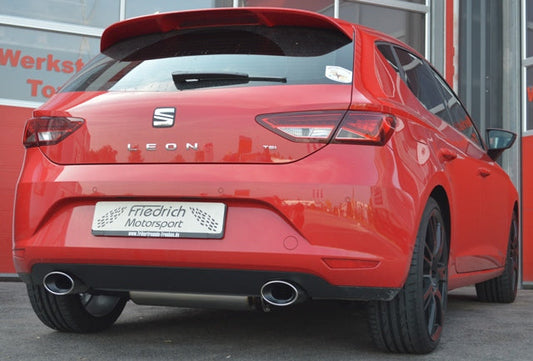 FMS 76mm Duplex-Sportendschalldämpfer Seat Leon 5F inkl. FR und SC