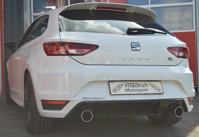 FMS 76mm Duplex-Sportendschalldämpfer Seat Leon 5F inkl. FR und SC