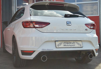 FMS 76mm Duplex-Sportendschalldämpfer Seat Leon 5F inkl. FR und SC