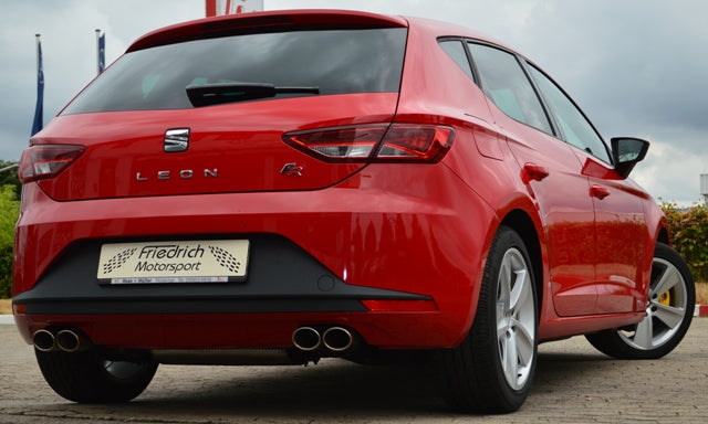 FMS 76mm Duplex-Sportendschalldämpfer Seat Leon 5F inkl. FR und SC