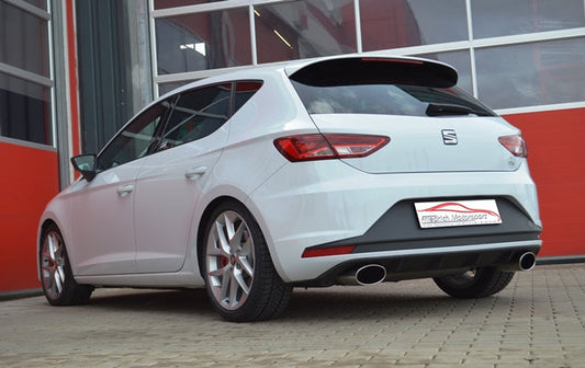 FMS 3 Zoll (76mm) Duplex Sportendschalldämpfer Seat Leon 5F Cupra