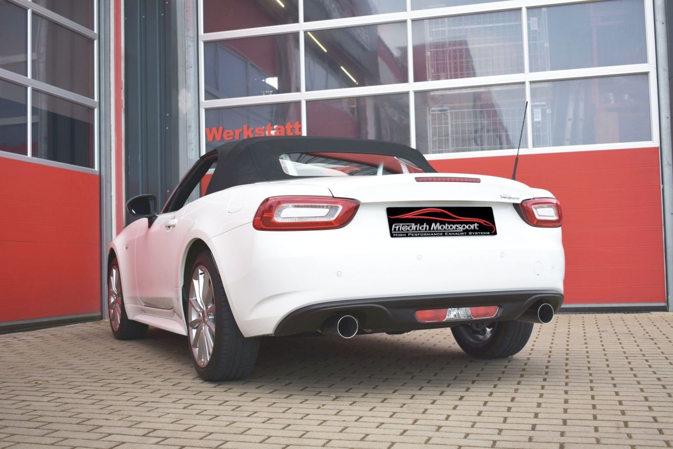 Friedrich Motorsport Duplex-Sportendschalldämpfer Fiat 124 Spider