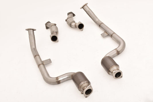 FMS 2x70mm Downpipe mit 200 Zellen HJS Sport-Kat. KIA Stinger
