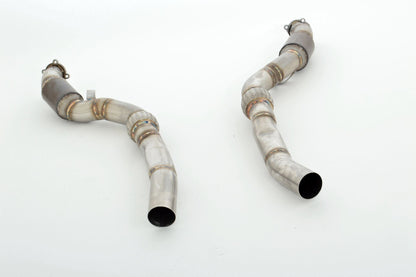 Friedrich Motorsport 2x76mm Downpipe mit 200 Zellen Sport-Kat. Audi RS6 4F Quattro