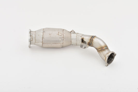 Friedrich Motorsport 76mm Downpipe mit 200 Zellen Sport-Kat. Edelstahl