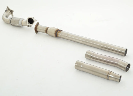 FMS 76mm Downpipe mit 200 Zellen Sport-Kat. Edelstahl