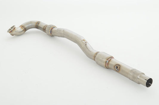 FMS 76mm Downpipe mit 200 Zellen Sport-Kat. Edelstahl