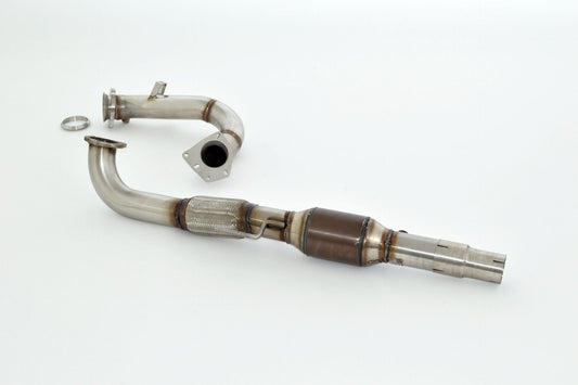 Friedrich Motorsport 76mm Downpipe mit 200 Zellen Sport-Kat. Edelstahl