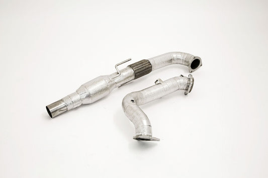 Friedrich Motorsport 76mm Downpipe mit 200 Zellen Sport-Kat. Edelstahl
