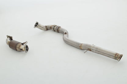 FMS 76mm Downpipe mit 200 Zellen HJS Sport-Kat. Edelstahl