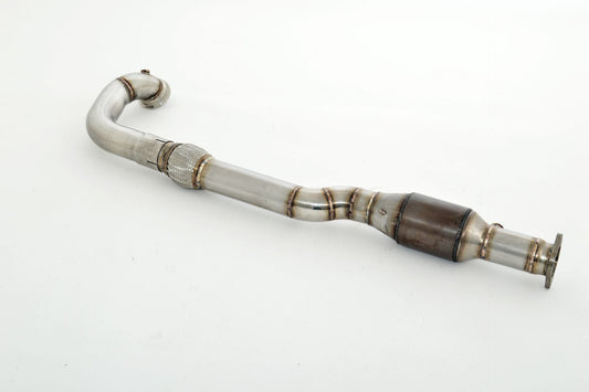 FMS 76mm Downpipe mit 200 Zellen HJS Sport-Kat. Edelstahl