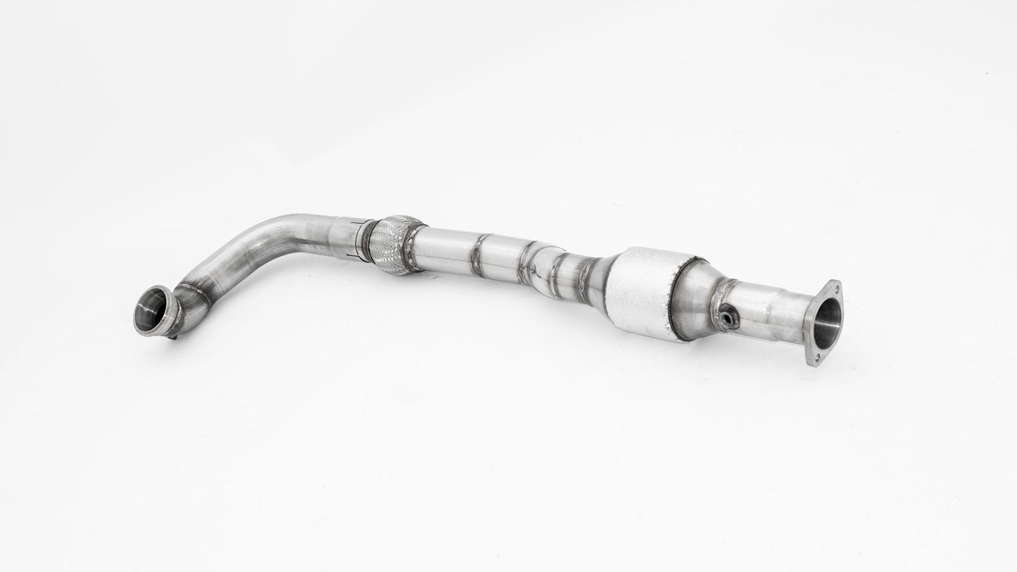 Friedrich Motorsport 76mm Downpipe mit 200 Zellen Sport-Kat. Edelstahl