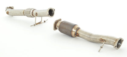 FMS 76mm Downpipe mit 200 Zellen HJS Sport-Kat. Ford Focus II DA3 ST